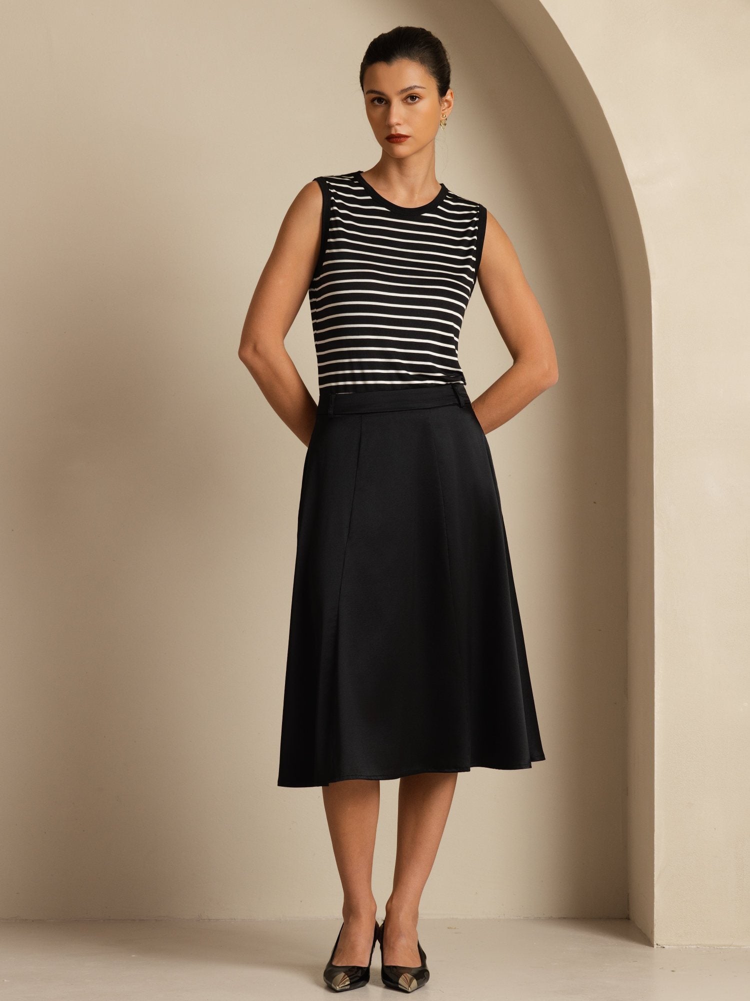 [Sort] SilkSilky-DK 19Momme Silke Skirt 003