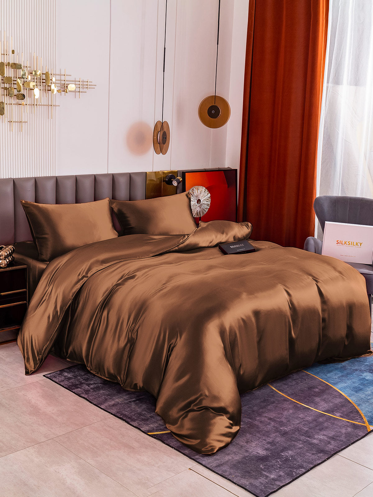 [Kaffe] SilkSilky-DK 19Momme Bedding Set 002