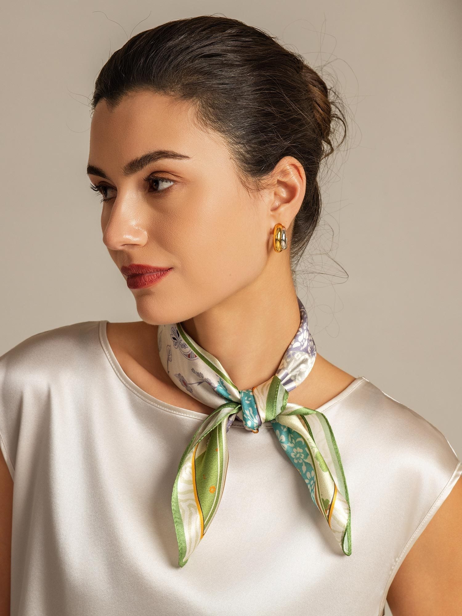 [P100] SilkSilky-DK Silke Scarf 002,