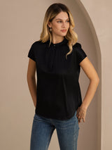 [Sort] SilkSilky-DK Short Sleeve Blouse 001