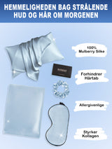 [Lyseblå] SilkSilky-DK 19Momme Pure Silk Pillowcase Set 002