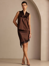 [Kaffe] SilkSilky-DK Skirt 007