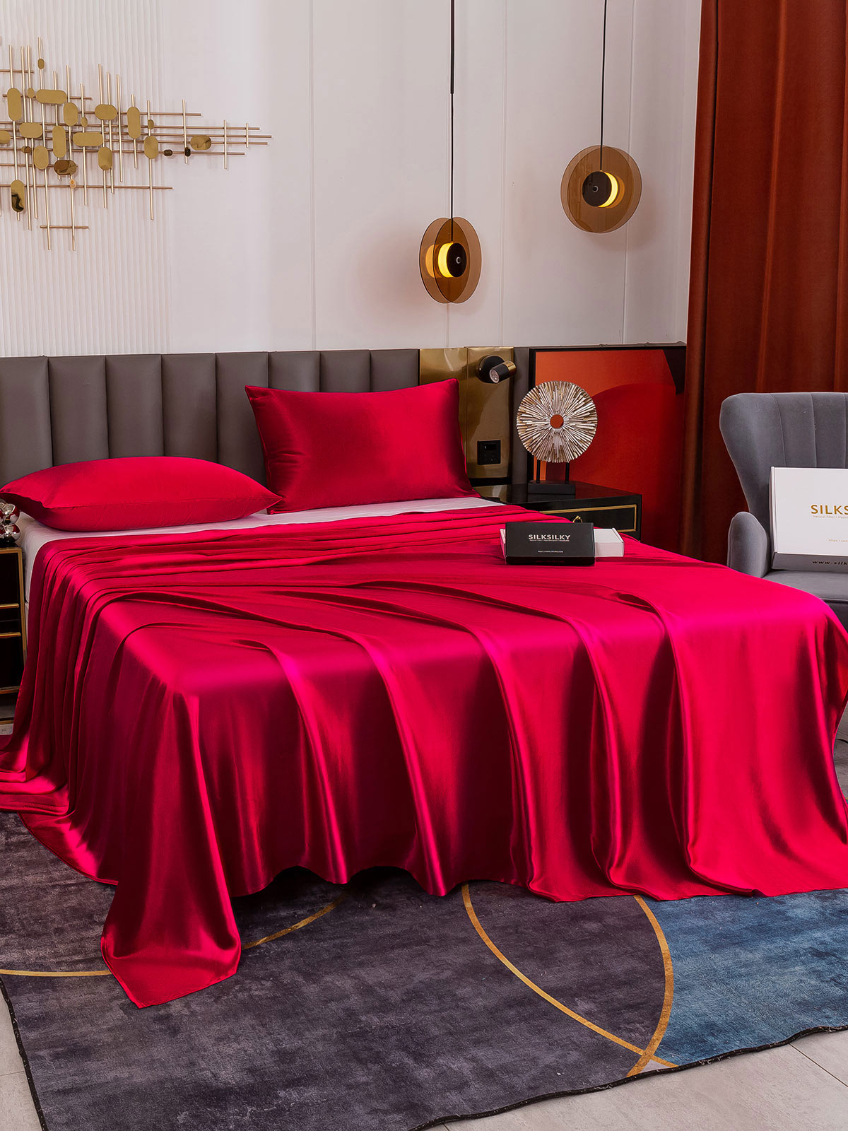 [Vin] SilkSilky-DK 19Momme Bedding Set 002