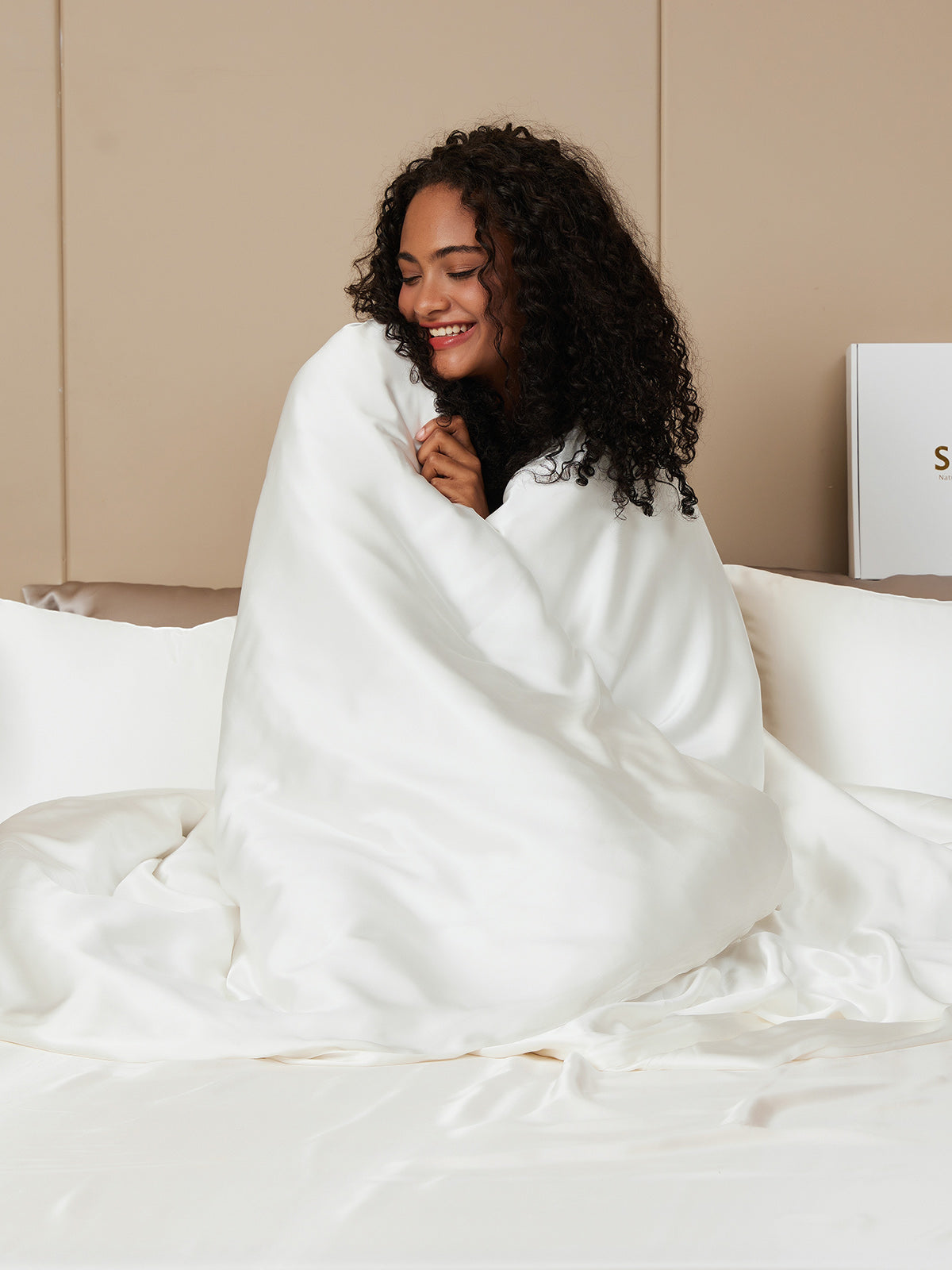 [Hvid] SilkSilky-DK 19Momme Bedding Set 001