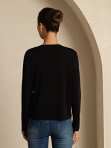 [Sort] SilkSilky-DK Long Sleeve Dame Cardigan 002