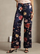 [Marine Blomster] SilkSilky-DK 19Momme Silke Womens Pants 001
