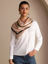 [Beige Firkant] SilkSilky-DK Halstørklæde 002