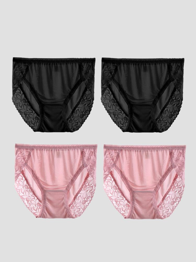 SilkSilky-DK Panty Sort+Pink 003