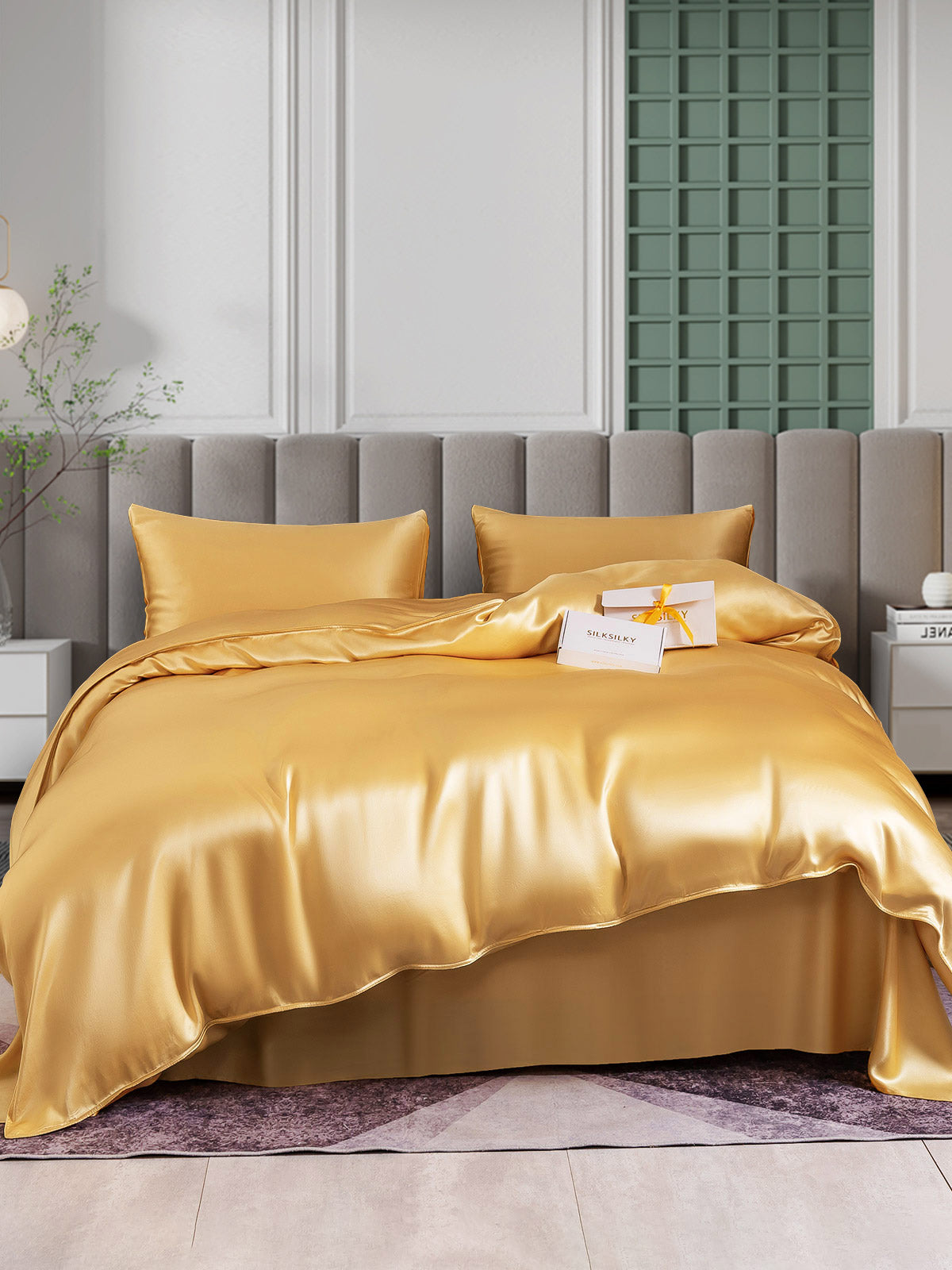 [Champagne] SilkSilky-DK 25Momme Bedding Set 002