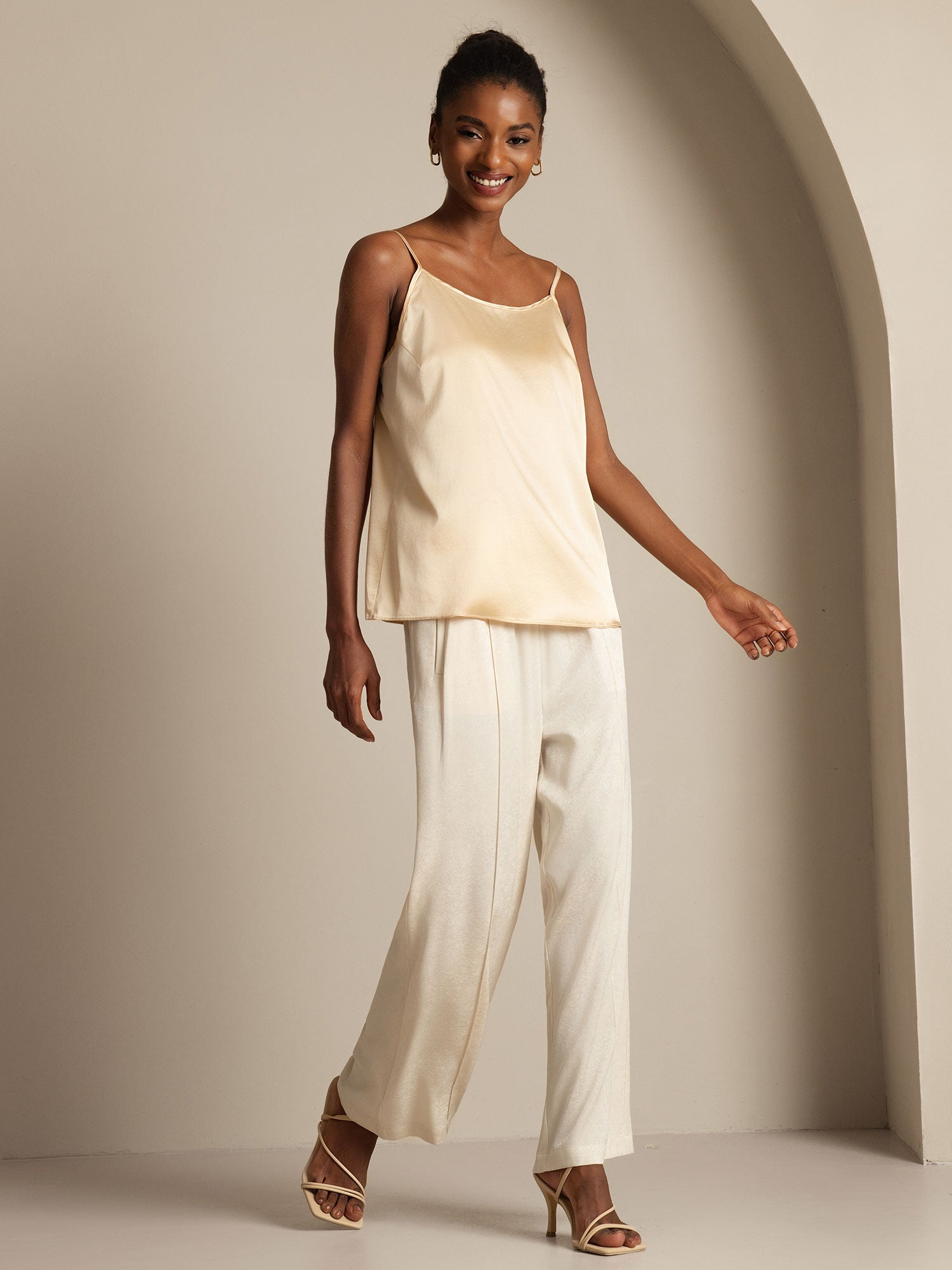 [Champagne] SilkSilky-DK 19Momme Silke Camisoles 007