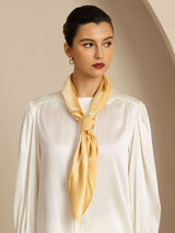 [Champagne] SilkSilky-DK Halstørklæde 003