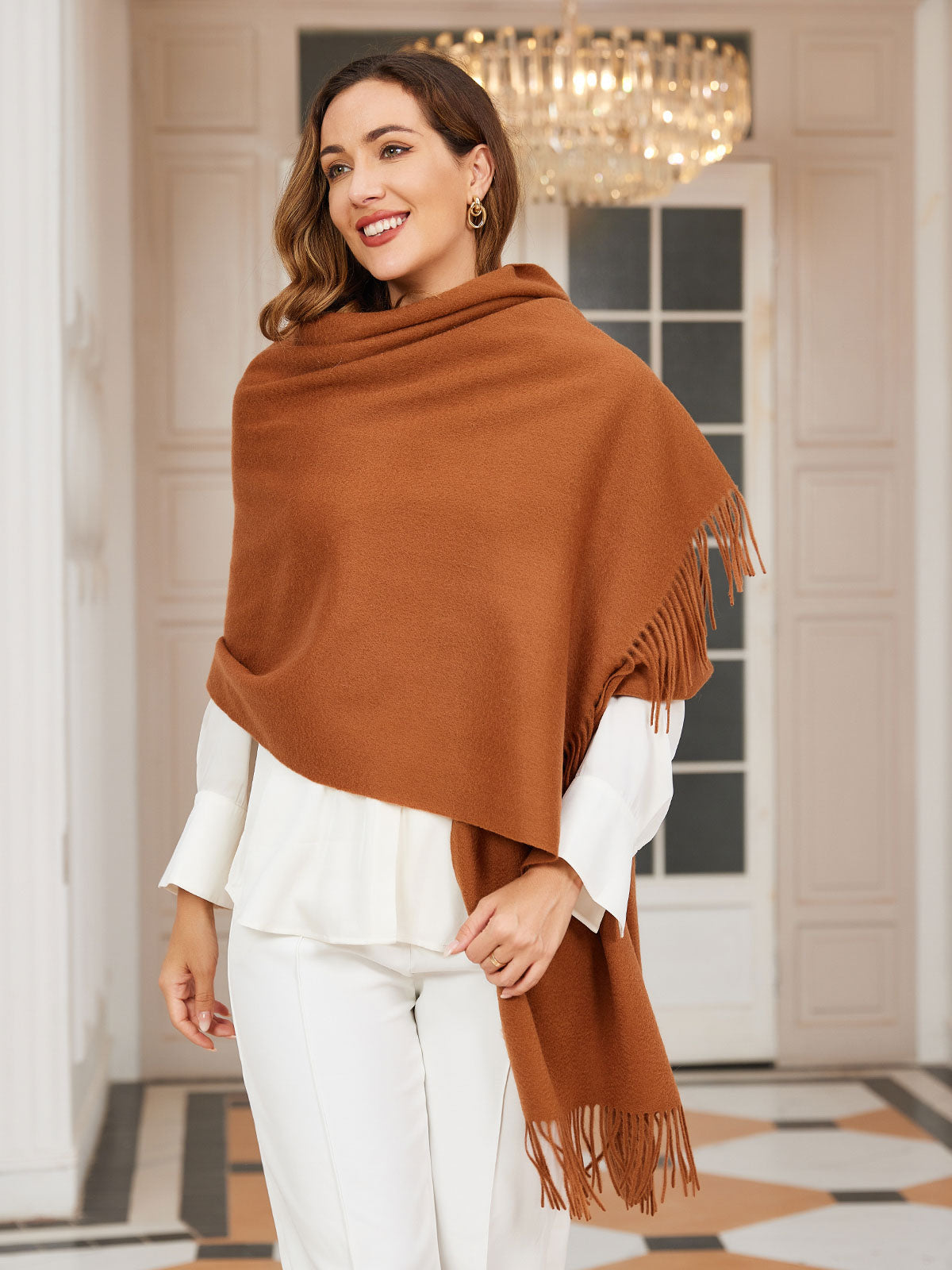 [Brun] SilkSilky-DK Scarf 001