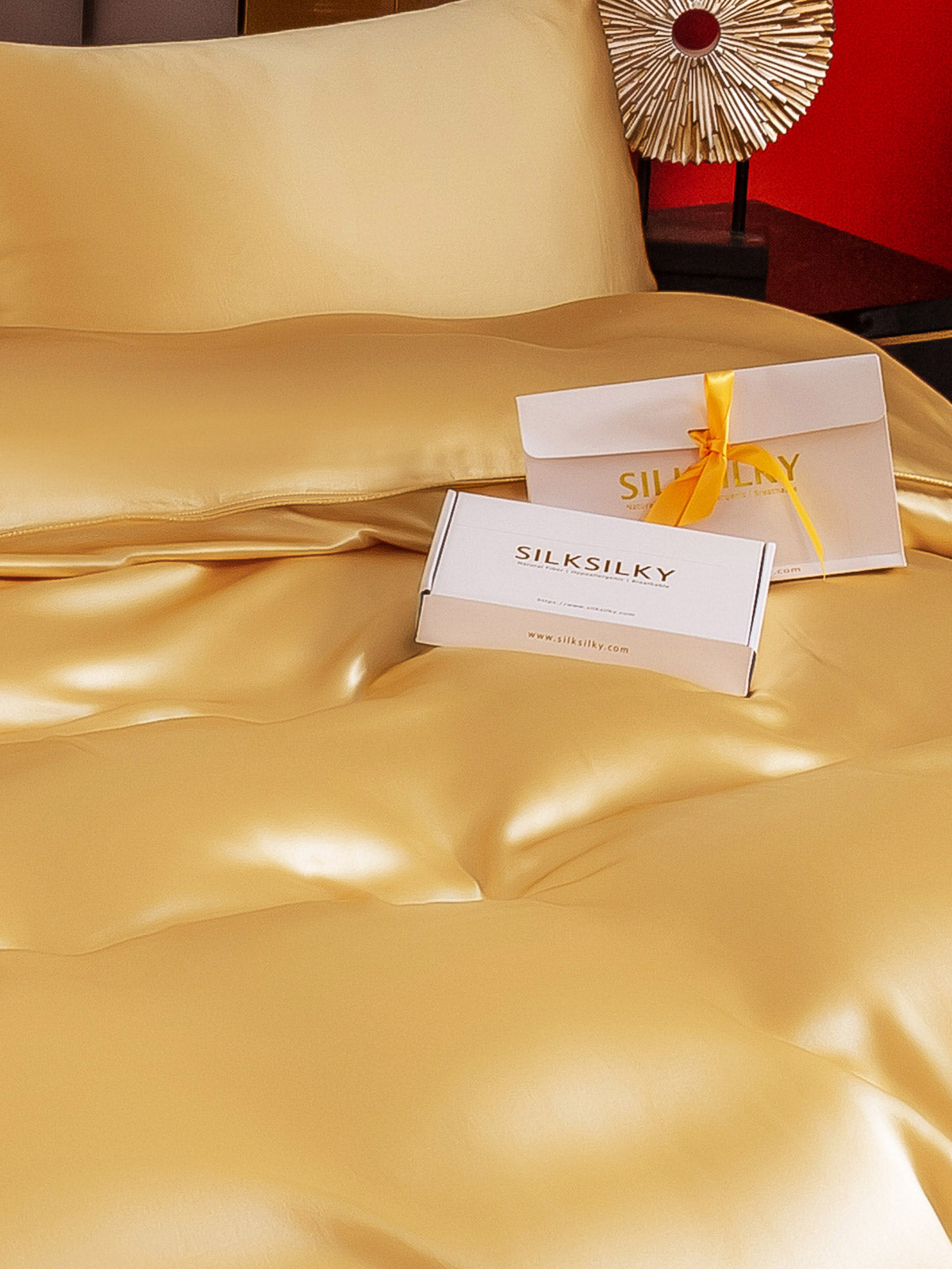 [Champagne] SilkSilky-DK 22Momme Bedding Set 005