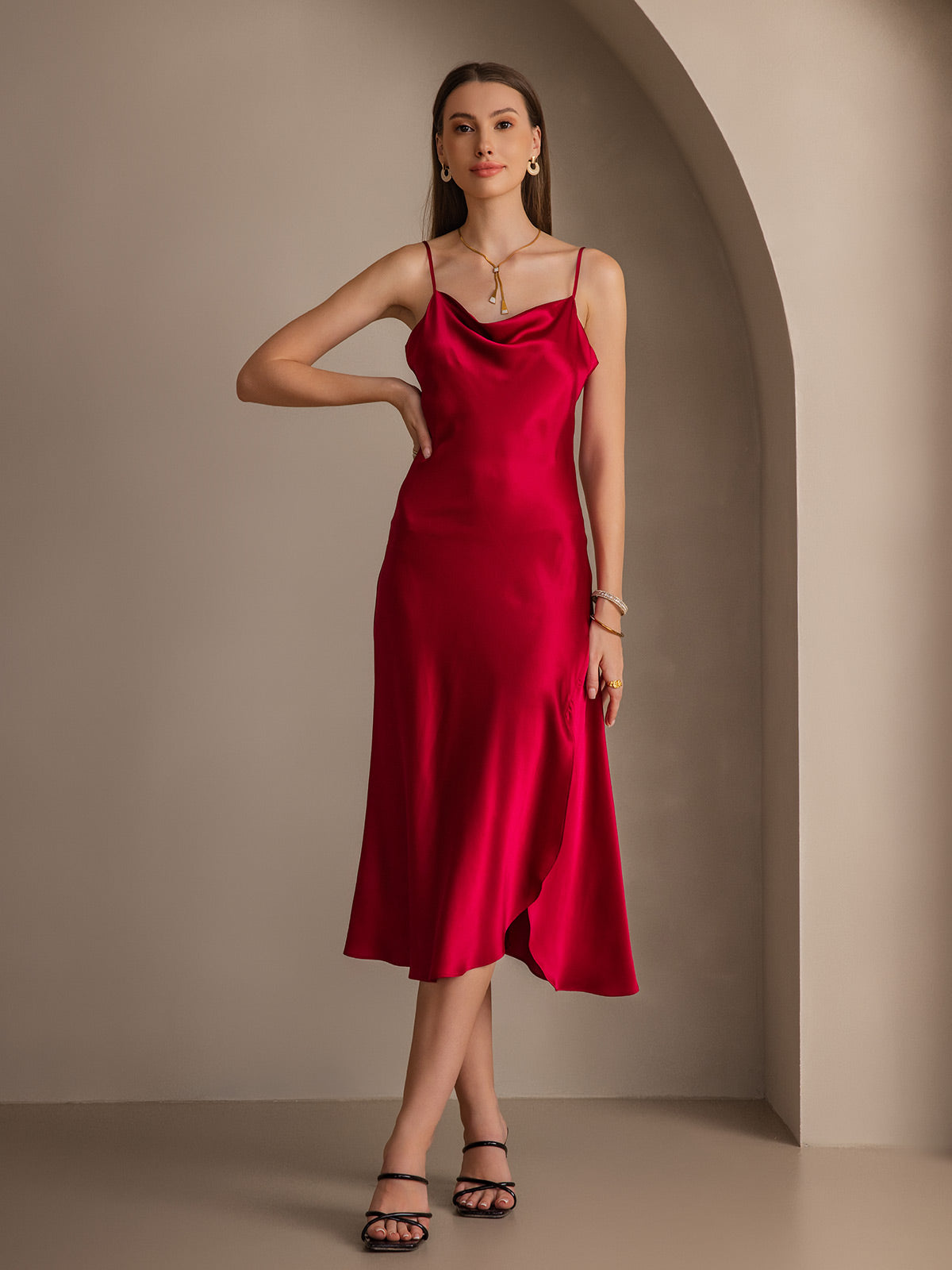 [Vin] SilkSilky-DK 19Momme Dress 004