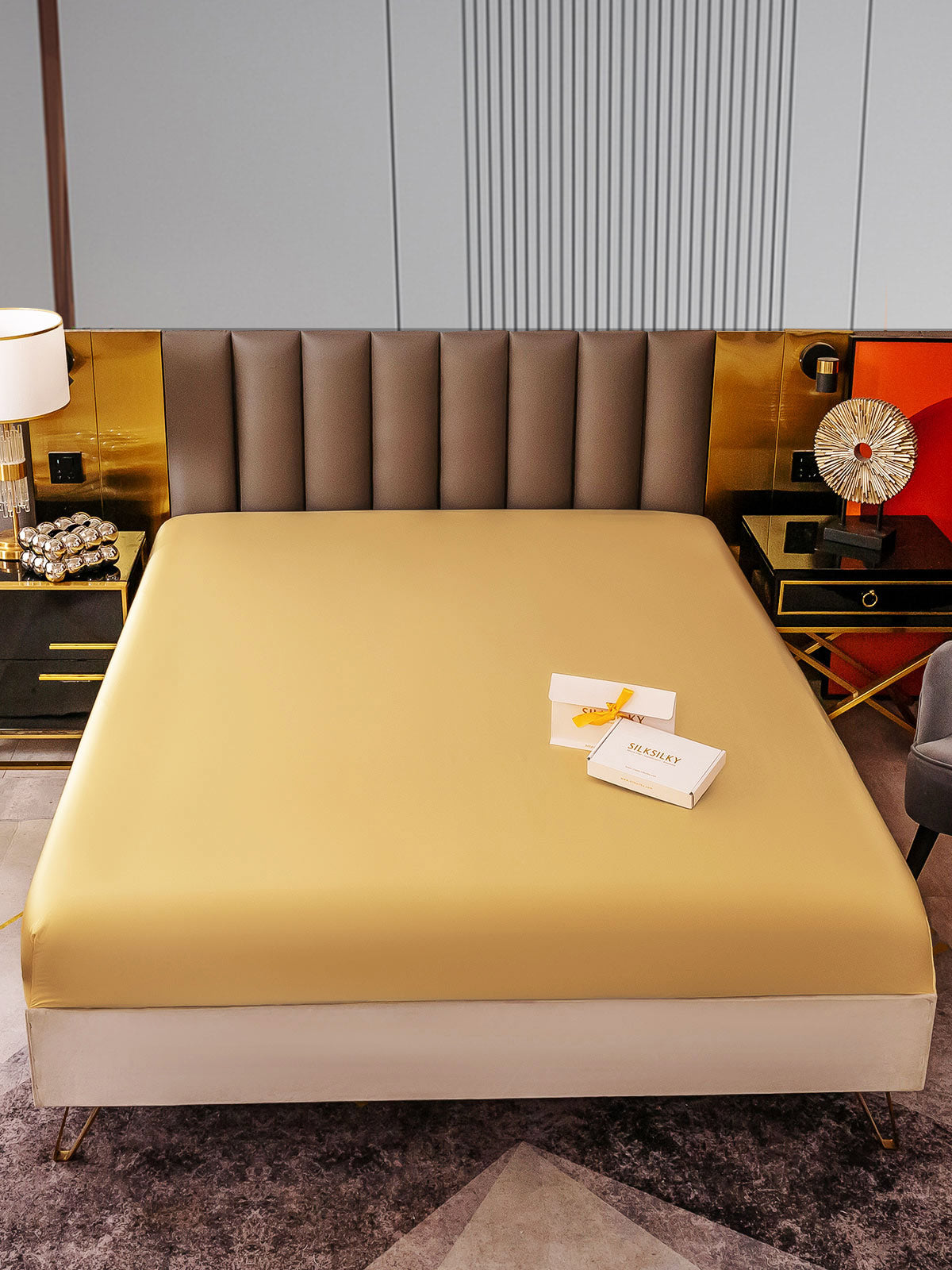 [Champagne] SilkSilky-DK 22Momme Sheet 001