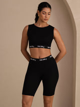 [Sort] SilkSilky-DK Sleeveless Crew Neck Women's Outfit Sets 001