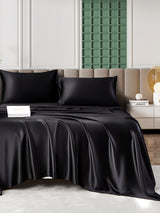 [Sort] SilkSilky-DK 25Momme Sengesæt 001