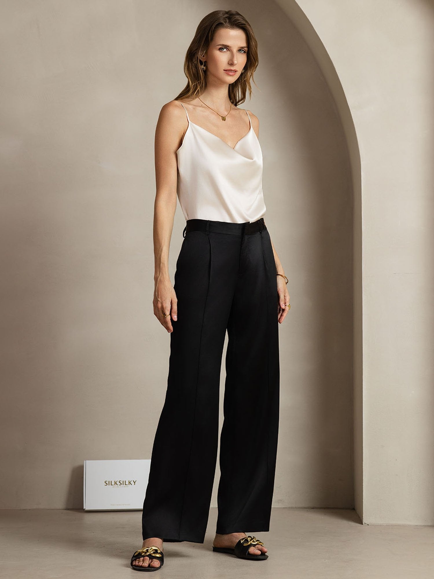 [Sort] SilkSilky-DK 19Momme Silke Womens Pants 005