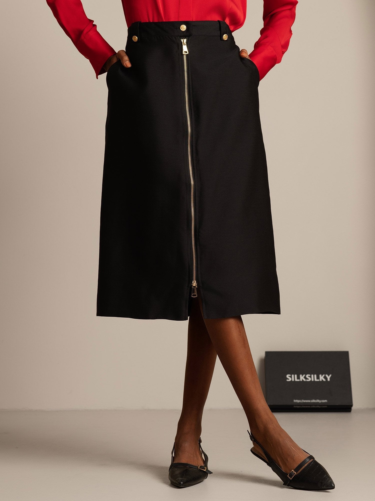 [Sort] SilkSilky-DK 32Momme Silke Skirt 001,