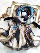 [P087] SilkSilky-DK Pure Silk Scarf 002