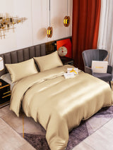 [Beige] SilkSilky-DK 19Momme Sengesæt 001