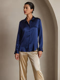 SilkSilky-DK-Silke-Womens-Shirt-Mørkeblå-001