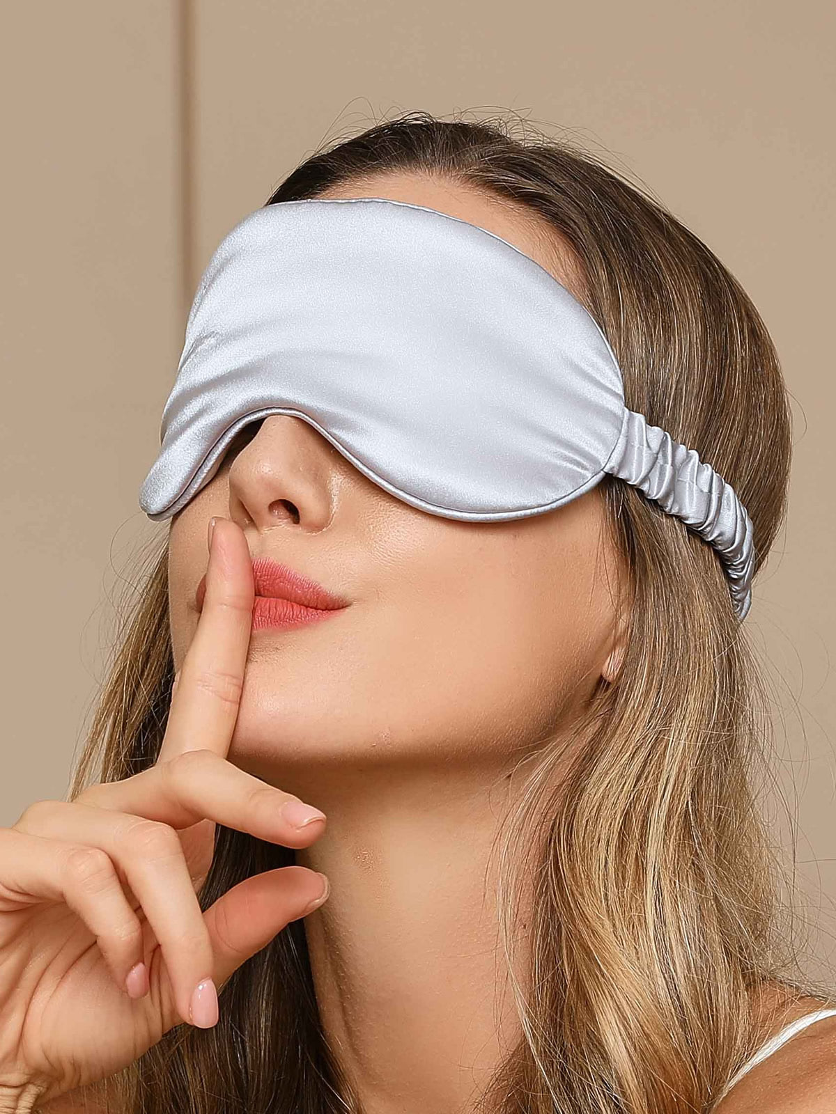 [Sølv] SilkSilky-DK 19Momme Pure Silk Eye Mask 001