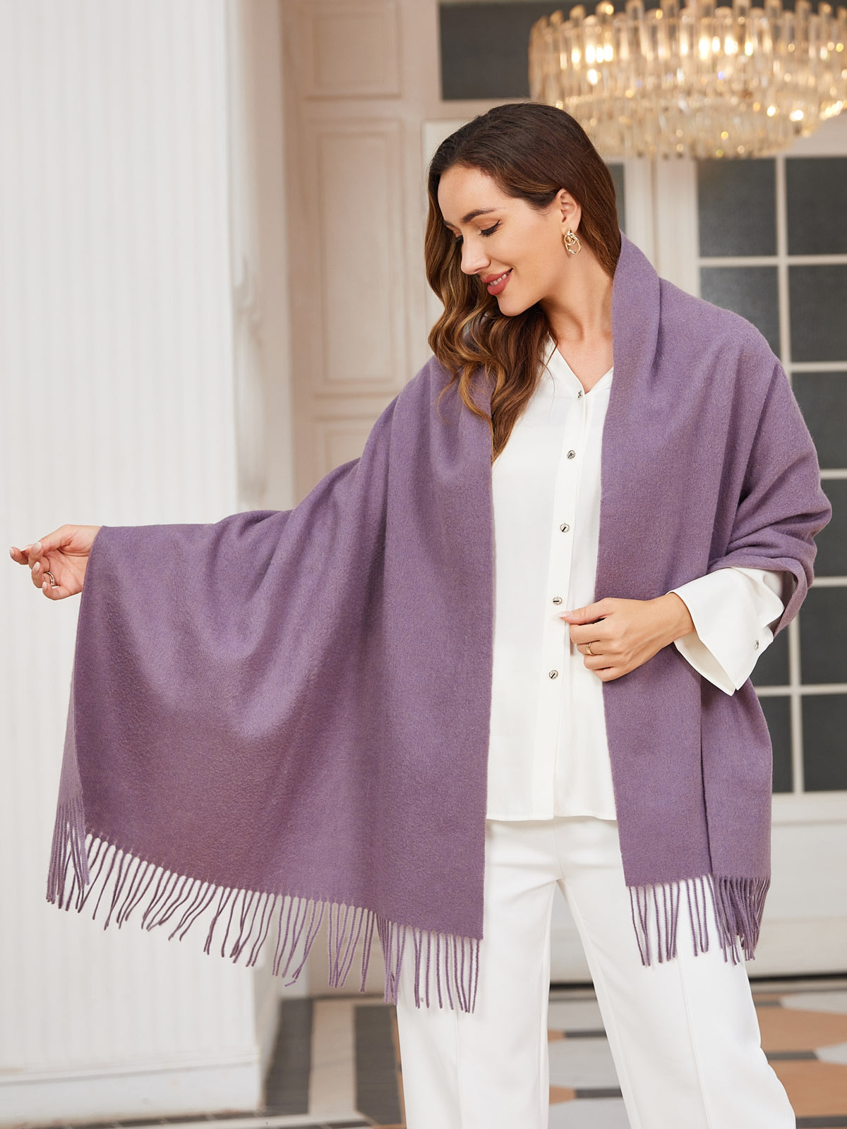 [Lilla] SilkSilky-DK Scarf 001