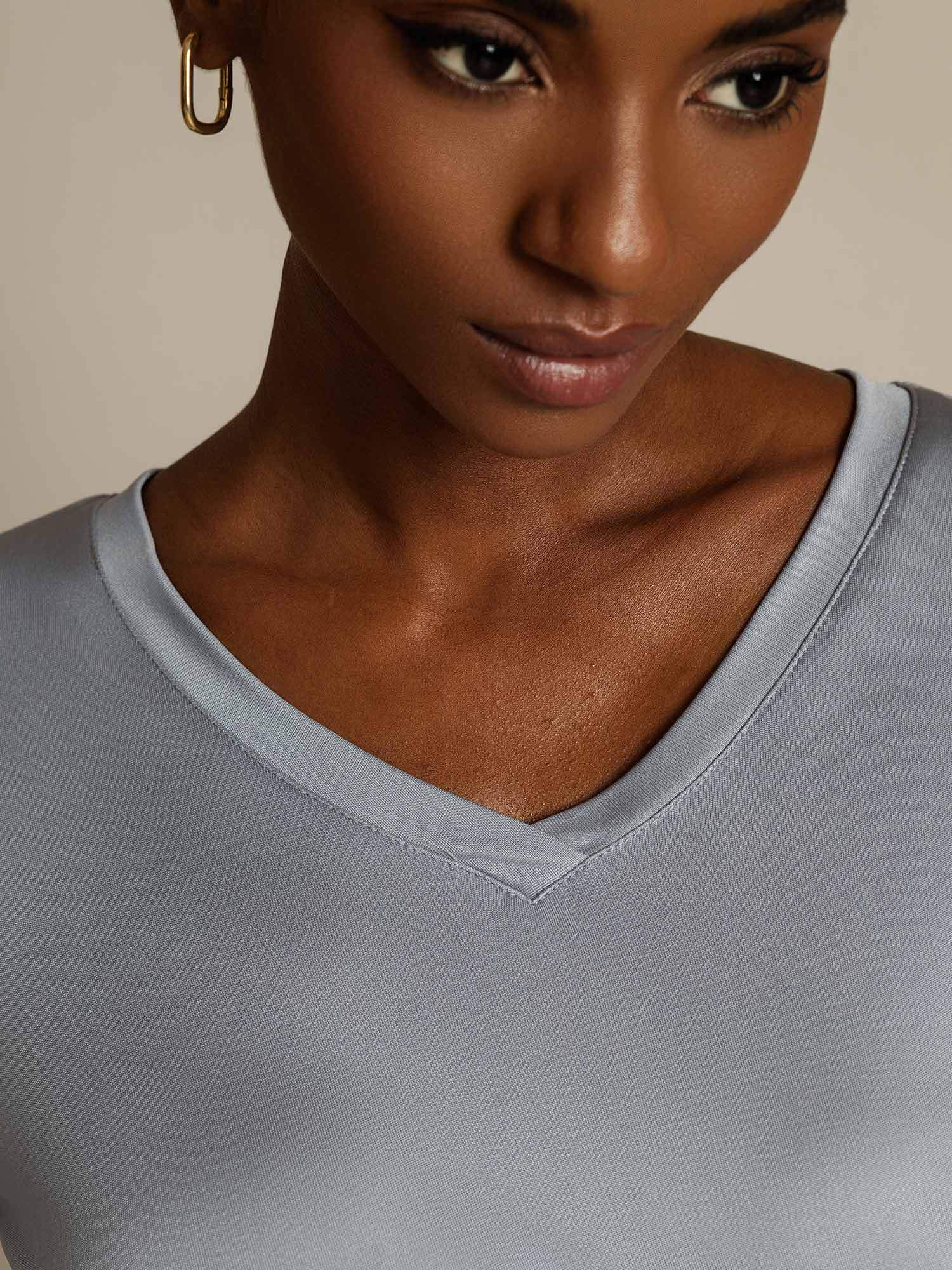 [Lysegrå] SilkSilky-DK Silke Womens T-Shirt 004