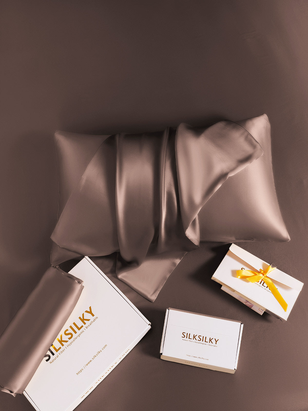 [Brun] SilkSilky-DK 19Momme Pillowcase 006