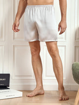 [Sølv] SilkSilky-DK Men's Sleep Shorts 001