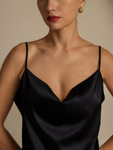[Sort] SilkSilky-DK Spaghetti Strap Cowl Neck Women's Outfit Sets 004