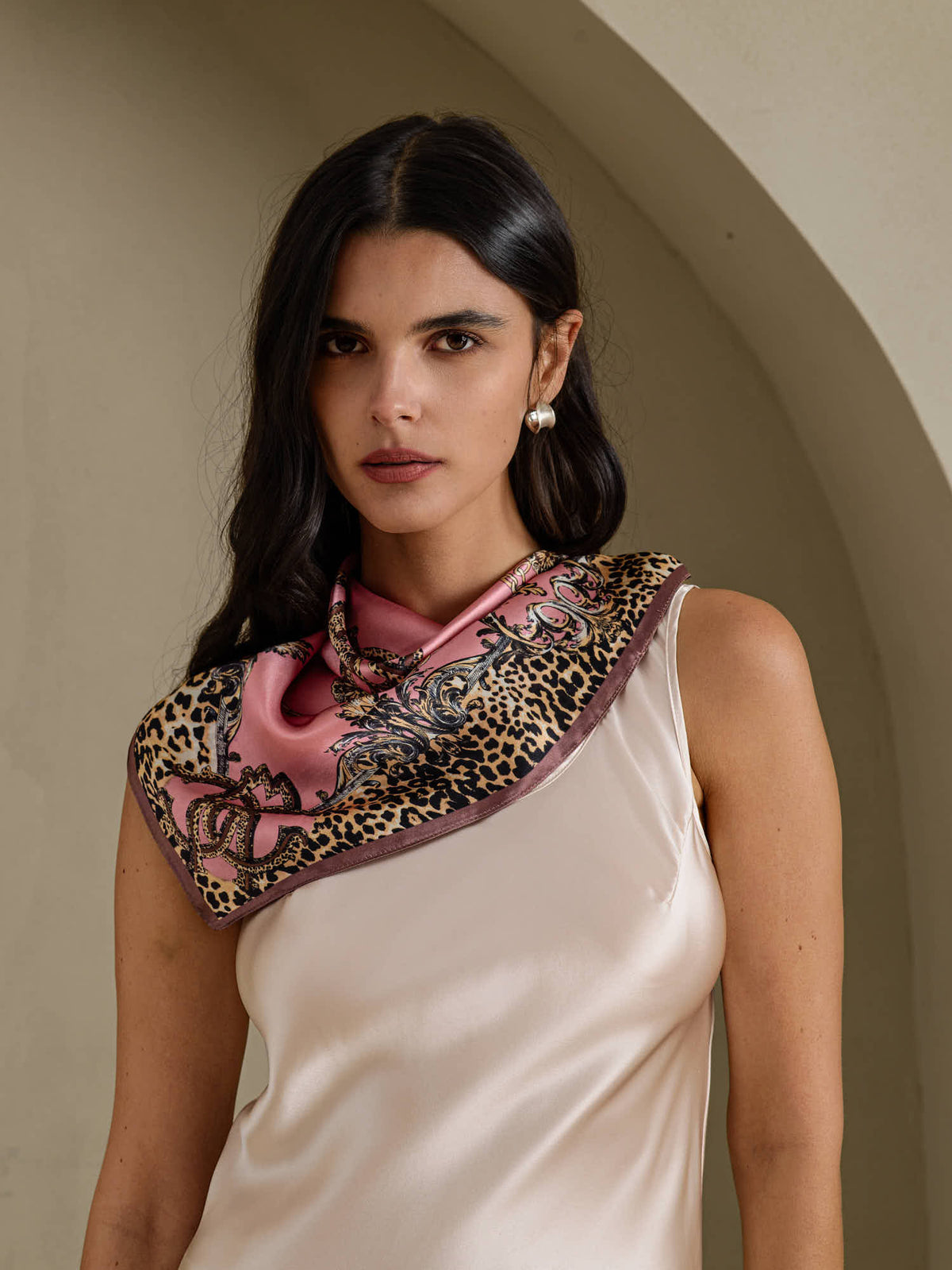 [Leopard] SilkSilky-DK Halstørklæde 001