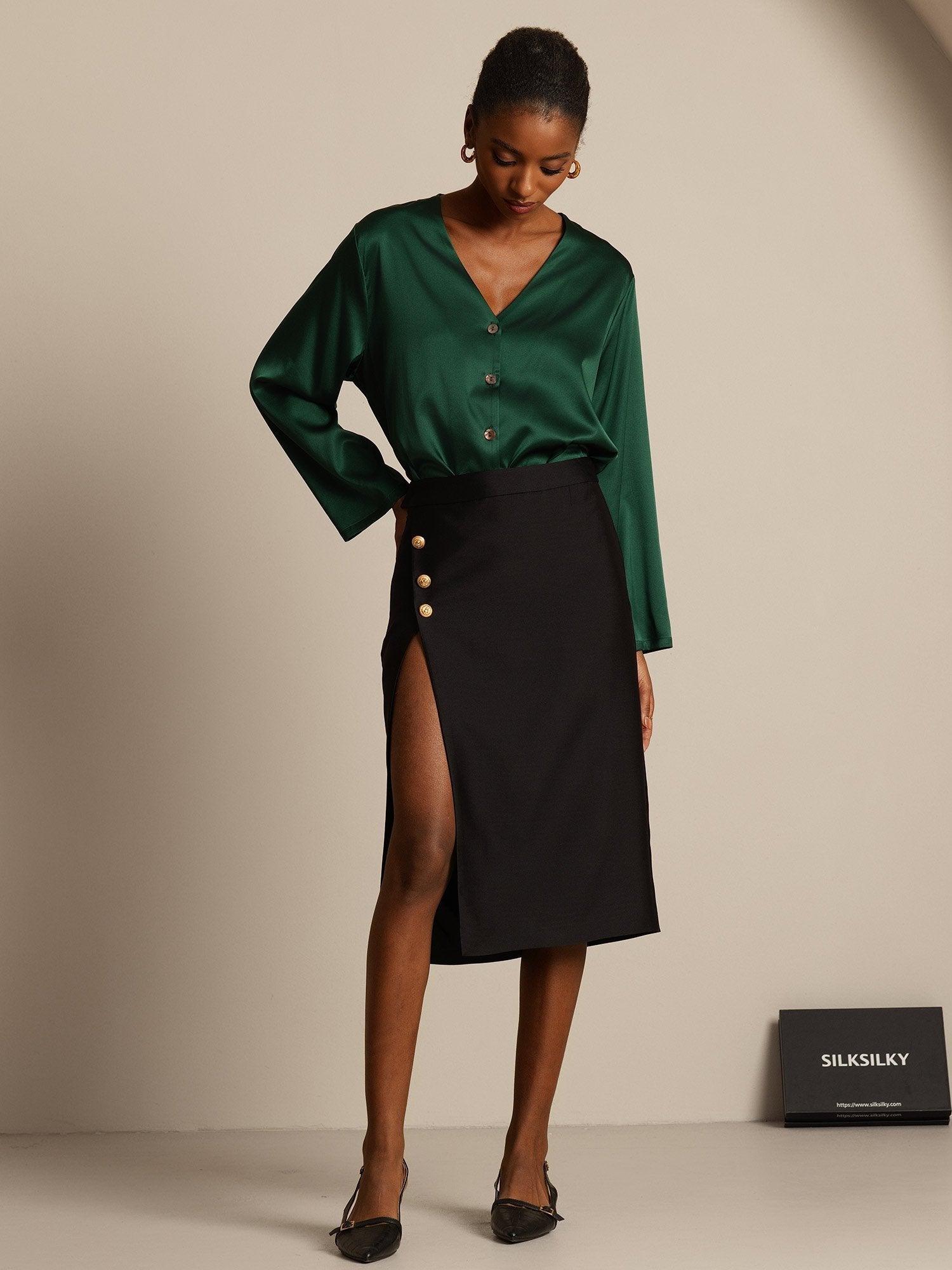 [Sort] SilkSilky-DK 32Momme Silke Skirt 008,