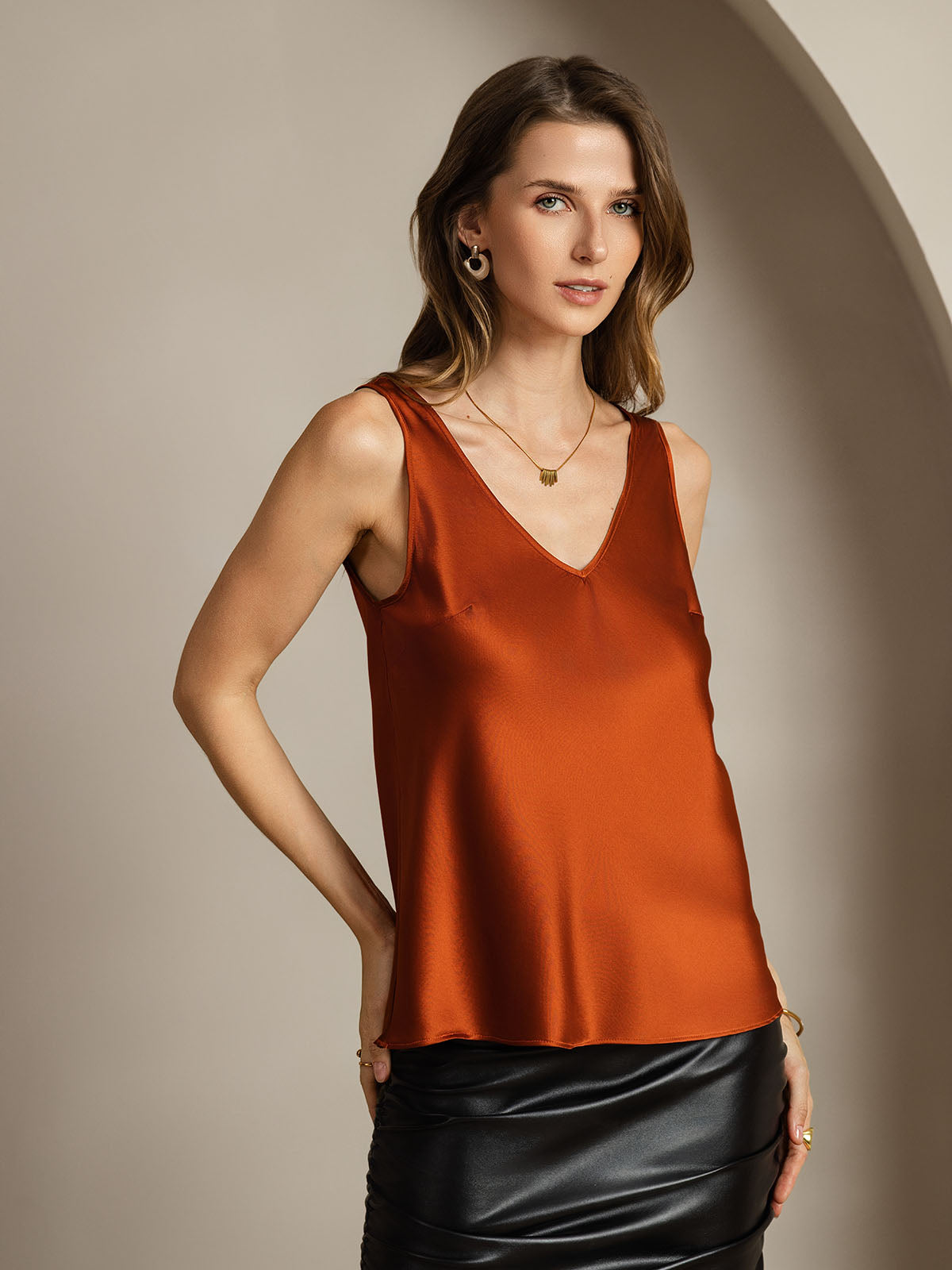 [Karamel] SilkSilky-DK 19Momme Silke Camisoles 002