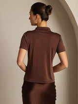 [Kaffe] SilkSilky-DK Short Sleeve T-shirt til kvinder 002