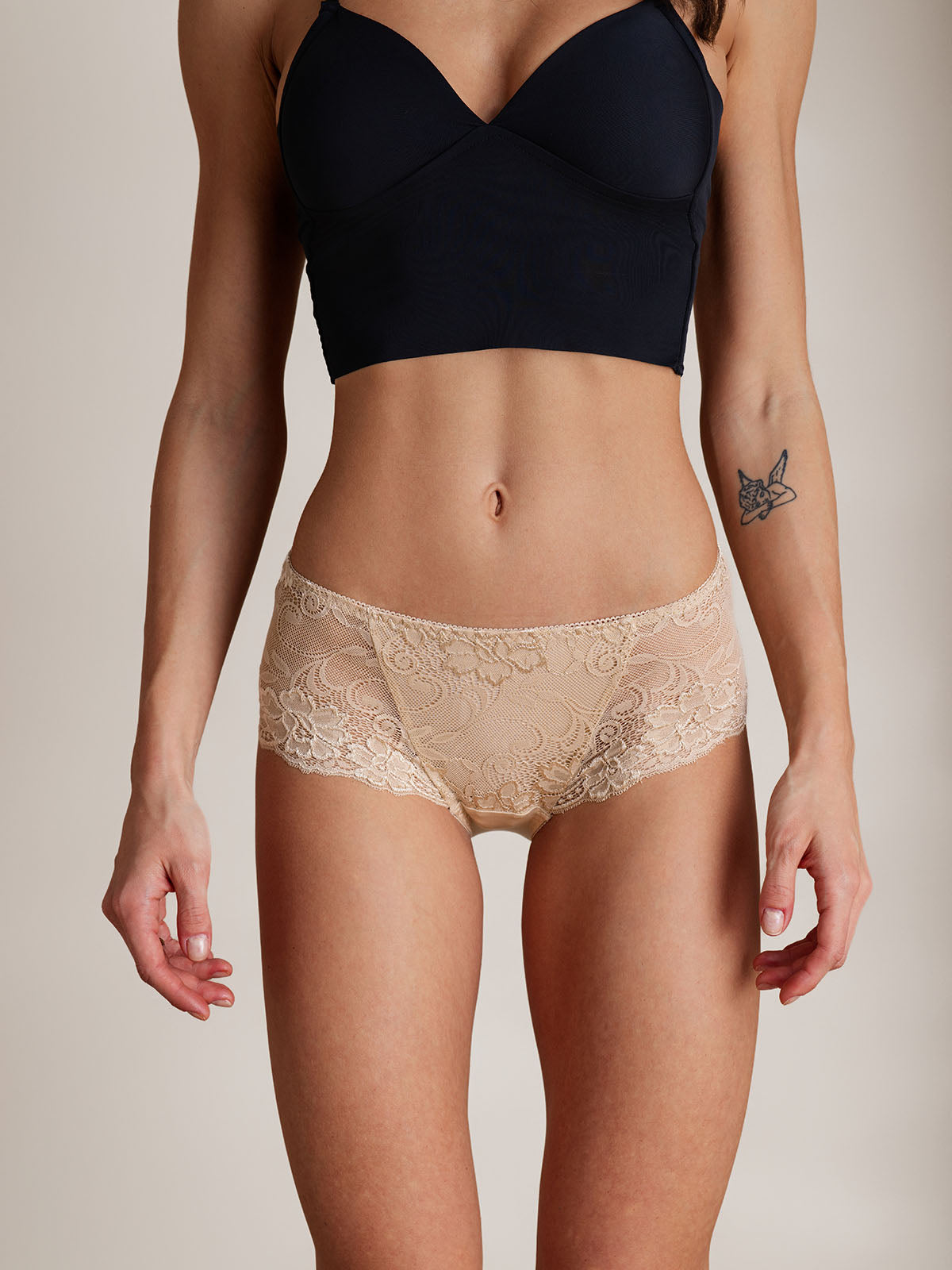 [Beige] SilkSilky-DK Panty 005