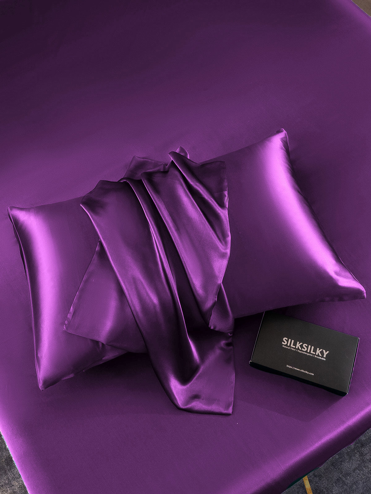 [Lilla] SilkSilky-DK 19Momme Pillowcase 005