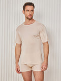 SilkSilky-DK Mens T-Shirt Beige 001