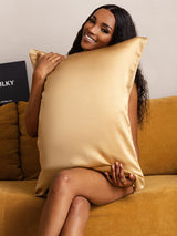 [Sort+Sølv] SilkSilky-DK 22Momme Pillowcase 004
