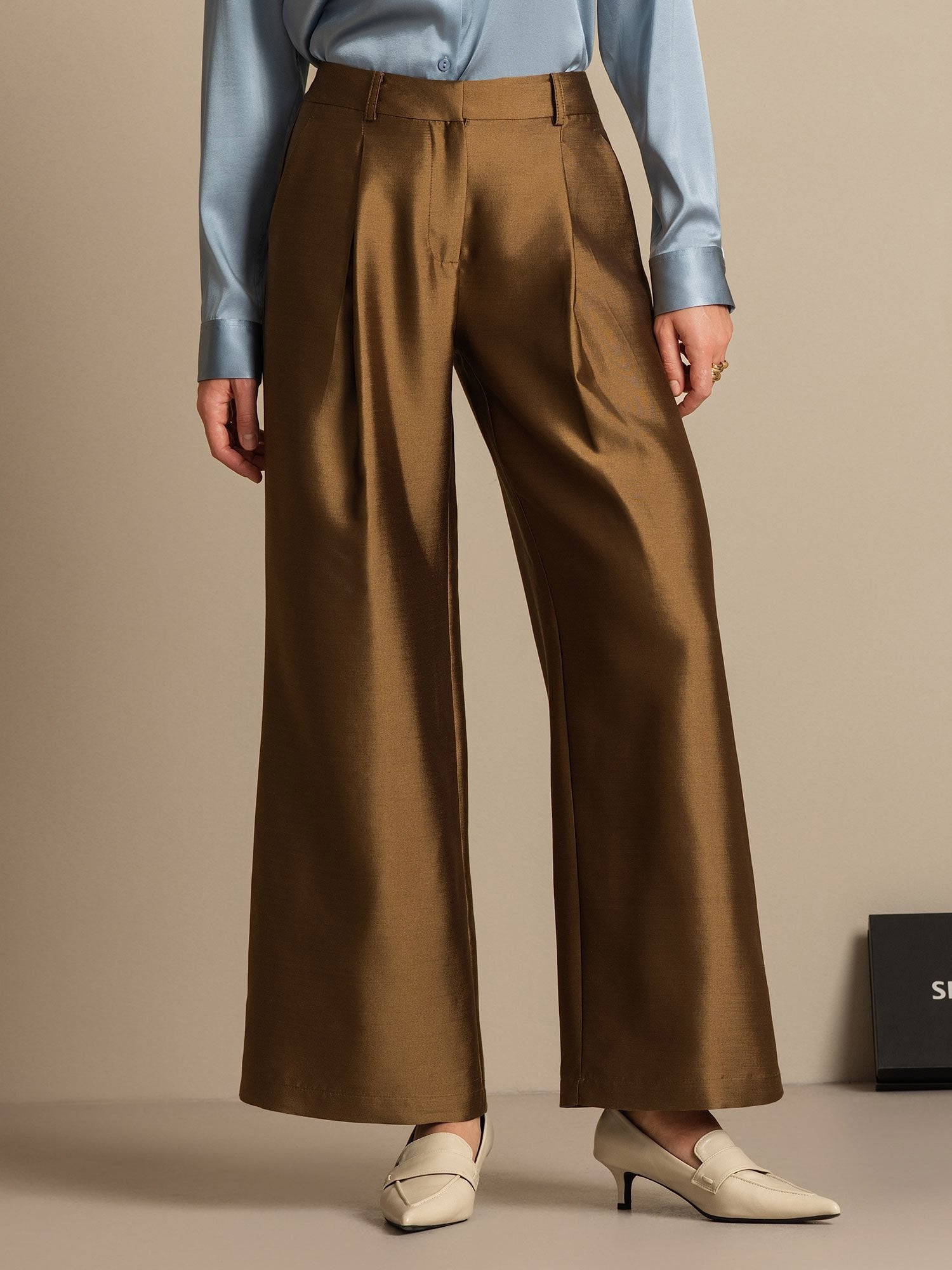 [Bronze] SilkSilky-DK 32Momme Silke Womens Pants 001,