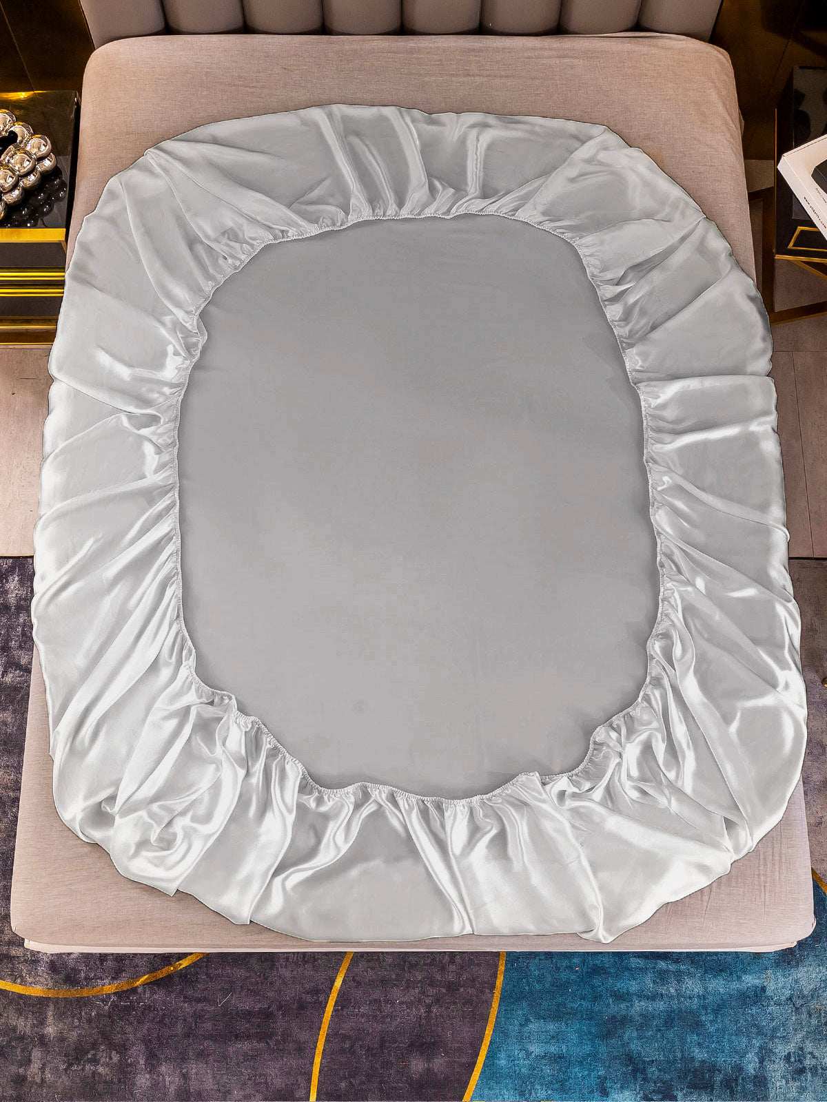 [Sølv] SilkSilky-DK 22Momme Bedding Set 005