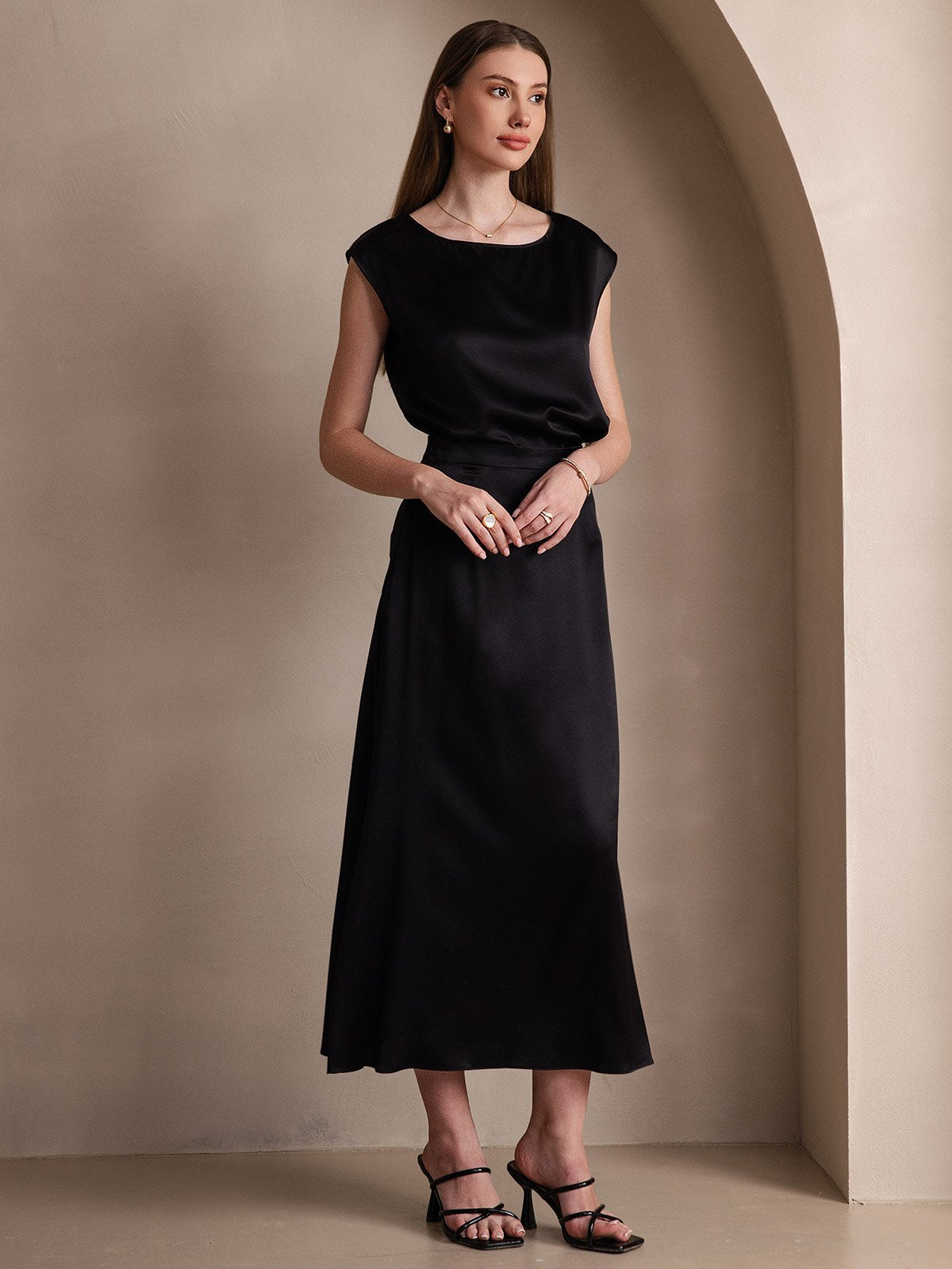 [Sort] SilkSilky-DK 19Momme Silke Skirt 004