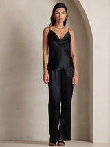 [Sort] SilkSilky-DK Spaghetti Strap Cowl Neck Camisole Top 007