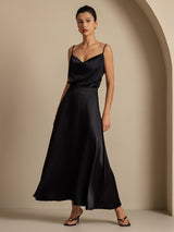 [Sort] SilkSilky-DK Spaghetti Strap Cowl Neck Women's Outfit Sets 009