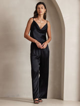 [Sort] SilkSilky-DK Spaghetti Strap Cowl Neck Camisole Top 008