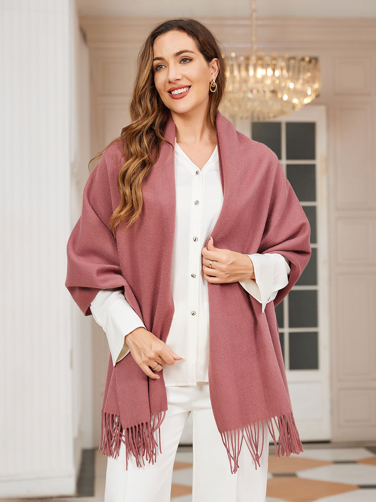 [Bleg Mauve] SilkSilky-DK Scarf 003