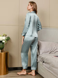 SilkSilky-DK Revers Dame Pyjamas Lyseblå 002