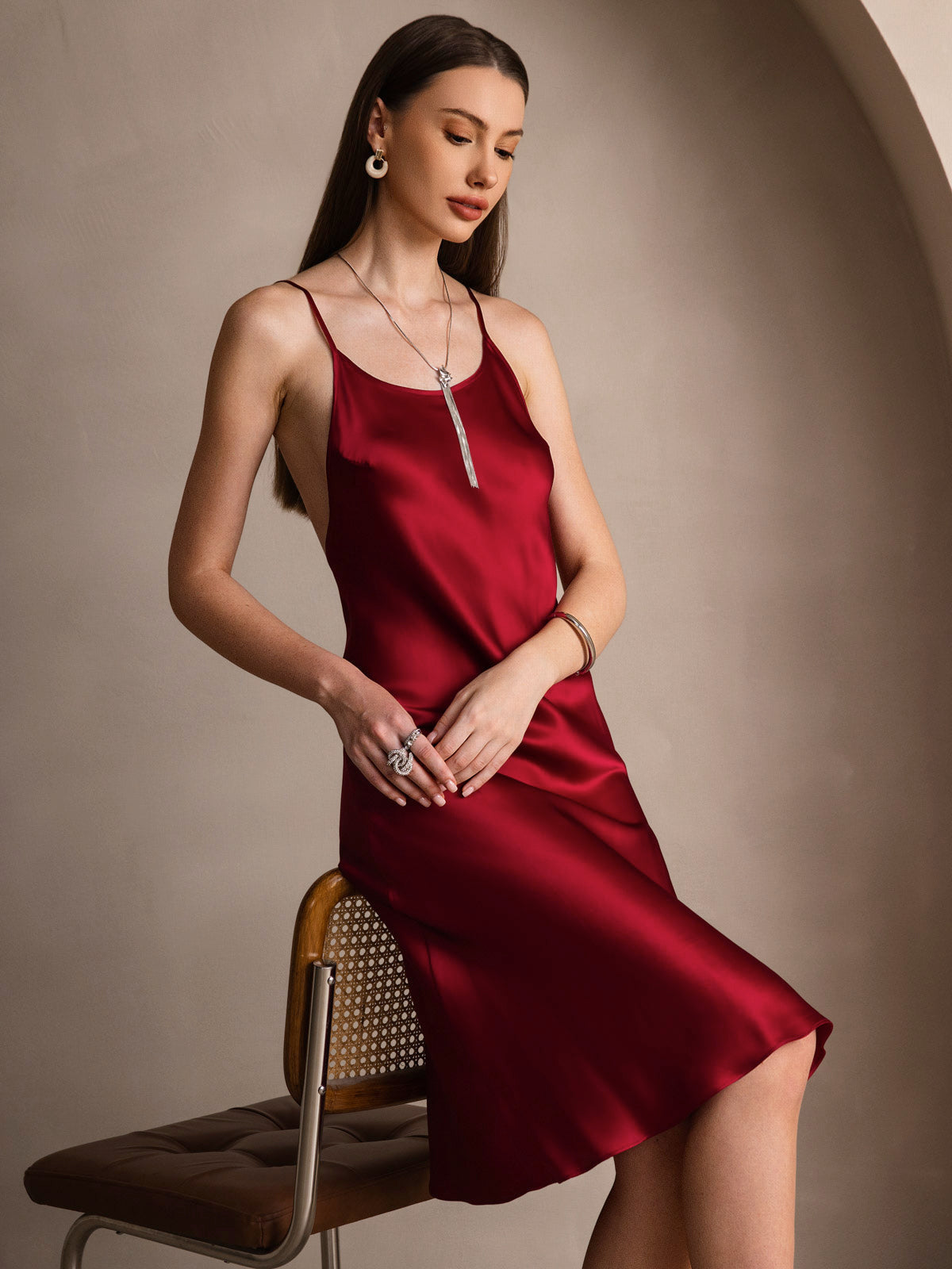 [Vin] SilkSilky-DK Dress 001