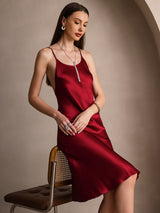 [Vin] SilkSilky-DK Sleeveless Kjole 001